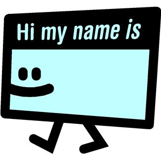 name-badge